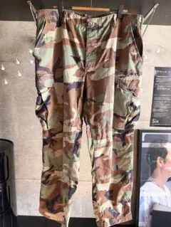 米軍官給品 ウッドランドカモ リップストップカーゴ L-S