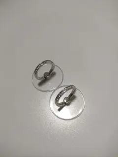2個 スマホリング 透明 ホールドリング ホルダー スタンド