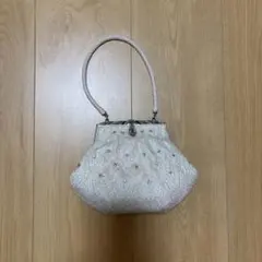 昭和レトロ アンティークビーズミニバッグ フリンジ - メルカリ