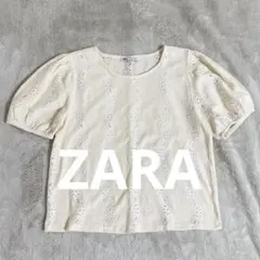 【ZARA】バルーンスリーブトップス Mサイズ(タグなし)