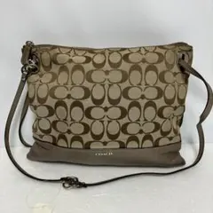 6025◯ COACH シグネチャー ショルダーバッグ ブラウン - メルカリ