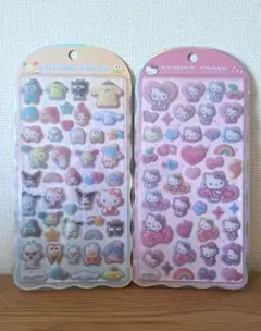 【正規品】コットンパフィーシール　サンリオ　2枚セット
