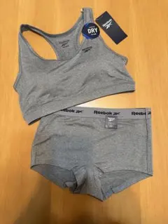 【下着2点セット⭐︎Reebok⭐︎Ｌ⭐︎スポーツブラ⭐︎】グレー
