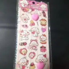 かわいいシールステッカー ハートシール スクイーズ付き 犬 ワンちゃん
