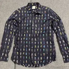 ポールスミス　長袖シャツ　人物柄　ピープル柄　総柄　19ss 日本製