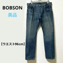 美品　ボブソン　コットン100%　デニムパンツ　ブルー メンズ ジーンズ