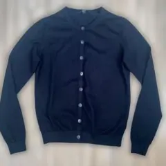 ユニクロ　ブラック　コットンカーディガン　M