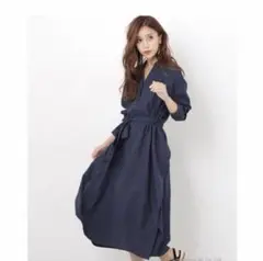 ナノユニバース★ワンピース★ネイビー★フリーサイズ