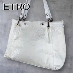 エトロ ETRO ハンドバッグ ペイズリー柄 エンボス