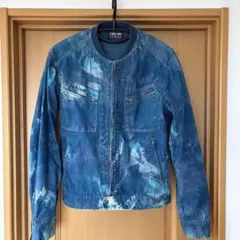 【美品】最終値下げBLUEBLUE タイダイデザインジャケットデニムジャケットのサムネイル