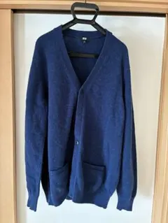 ユニクロ　カーディガン　100%ウール