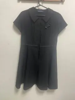 【中古】　CHOPIN 黒 半袖 フォーマルワンピース 160cm