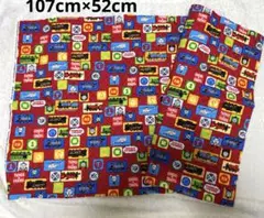 きかんしゃトーマス　キルティング　生地　107×52 赤