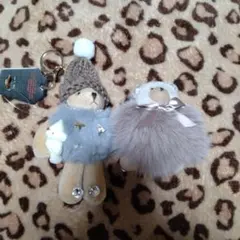 クマのぬいぐるみキーホルダー