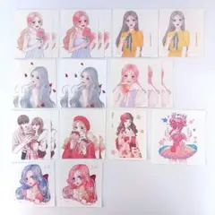 O1004 人物ステッカー コラージュ素材 デコ シール ステッカー 海外女の子
