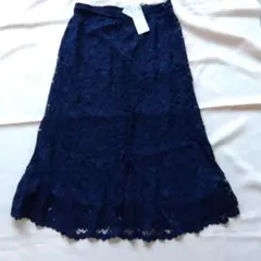 UNIQLO ネイビー レース タイトスカート L