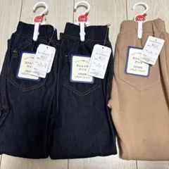 110cm デニムパンツ 3点セット　西松屋　ストレッチパンツ