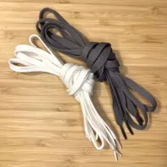 Patrick シューレース　白／灰　２本セット