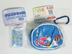 ナルミヤキャラクターズ タイルシールミニチュアチャーム エンジェルブルー他　2点