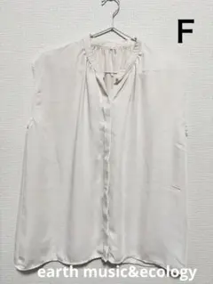 earth music&ecology ノースリーブシャツ アイボリー F