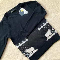 【新品】franche lippee black クマ　ニット　セーター