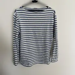 ストライプ 長袖 Tシャツ ボートネック　オーチバル