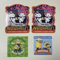 ユニバーサルスタジオジャパン　2022限定シール4枚セット