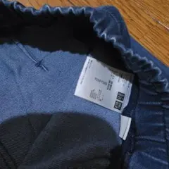 【UNIQLO】スキニーデニムパンツ ストレッチ素材 ネイビー s ウエストゴム