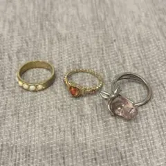 匿名配送 liquem リング3種セットまとめ売り