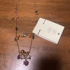 新品未使用❗️アクシーズ　りすアンドフルーツモチーフ ネックレス