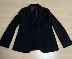 黒 リクルート テーラードジャケット フラップポケット