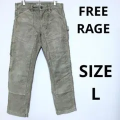 FREE RAGE フリーレイジ ペインターパンツ ワークパンツ ダブルニー L