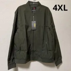 ジャケット グリーン 新品 4XL YSENTO メンズ オリーブ色 軽量