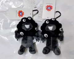 大阪関西万博　会場限定　黒ミャクミャク カラビナ付　立ち 座り　２個セット