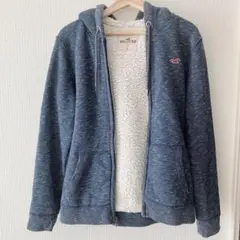 Hollister 裏起毛ジップアップパーカー