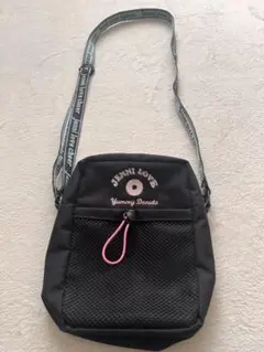 JENNI LOVE 黒色　ショルダーバッグ メッシュポケット付きのサムネイル