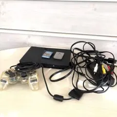 PS2 プレステ2本体セット 薄型SCPH77000 メモリーカード付
