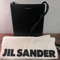 JIL SANDER ブラックレザーショルダーバッグのサムネイル