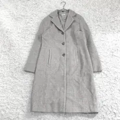 17564✨マックスアンドコー 40 L カシミヤ混 ウール チェスターコート