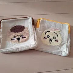 ちいかわ サガラ刺繍 ミニポーチ 2種セットのサムネイル