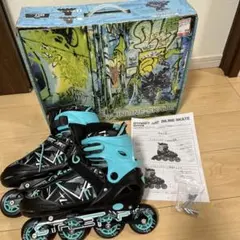 インラインスケート　サイズ調整可能　23.5-25cm