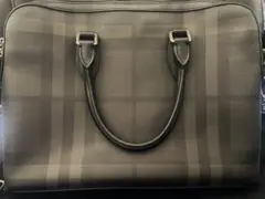 バーバリー Burberry ビジネスバッグ チェック柄 ブラックのサムネイル