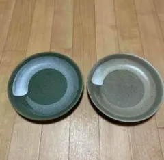 陶器製グラデーション皿2枚セット