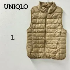 UNIQLO ユニクロ ダウンベスト ベージュ Lサイズ