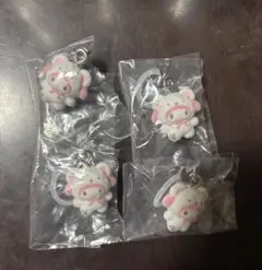 s*。様 サンリオ マイメロ ふわふわスノー めじるしアクセサリー 4個セット