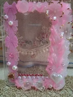 ピンクのホイップデコトレカケース　セット