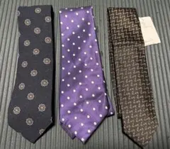 ネクタイ3本セット（FRANCO BASSI/NICKYなど）