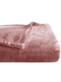 柔らかい肌触り❣️フランネルブランケット 珊瑚色 毛布 洗える