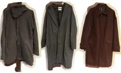 メンズ ロングコート 3着セット モッズコート チェスターコートのサムネイル