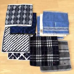 【まとめ売り】ハンドタオル バーバリー他 ９枚 オマケ付き タオルハンカチ